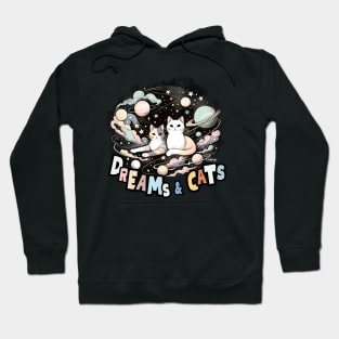 Mistic Cat: Lucid Dreams - The Cute Kitty - A Funny Retro Vintage Style Hoodie